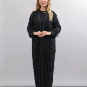 siyah Özel tasarım abaya