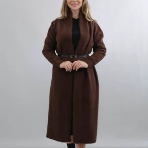 kemerli triko hırka