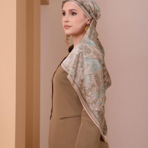 desenli İpek dokulu Şal