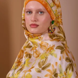 Çiçek desenli Şal